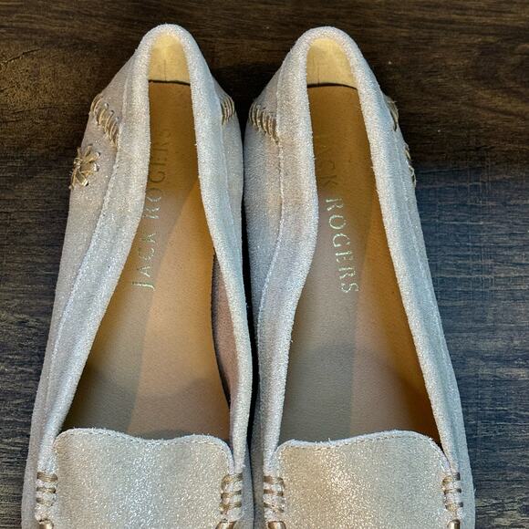 Jack Rogers Millie Moccasin Rose Gold Metallic Loafer - size 6.5in - Picture 5 of 8